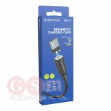 Кабель USB - MicroUSB Borofone BX41 (2.4A, магнитный) (черный)