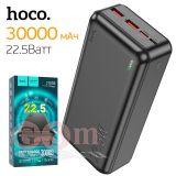 Внешний Аккумулятор (Power Bank) Hoco J101B 30000 mAh (22.5W/QC3.0/PD/2USB/MicroUSB/Type-C/LED) (черный)