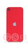 Задняя крышка (корпус) iPhone SE 2020 в сборе (снятый, шлейф кнопок, беспроводная зарядка, состояние нового) (красный) ОРИГИНАЛ 100%